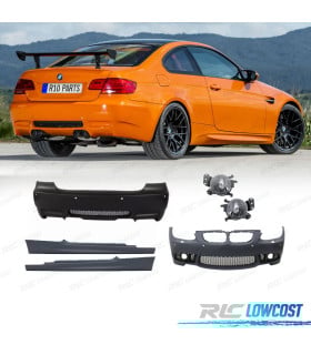 KIT CARROCERIA BMW E92 E93 06-10 LOOK M3 PDC + NIEBLAS