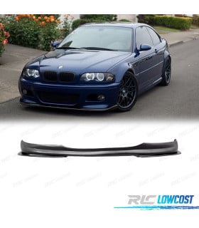 SPOILER LIP BMW E46 98-07 LOOK M3 NEGRO MATE