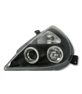 FAROS PARA FORD KA 96-08 OJOS ANGEL FONDO NEGRO