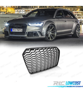 PARRILLA AUDI A6 C7 4G 14-18 LOOK RS6 2020 NEGRO BRILLO