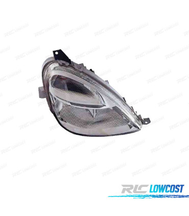 FARO DCH MERCEDES CLASE A W168 97-04 FUNDO CROMO