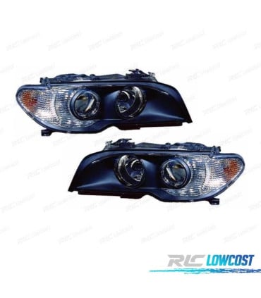 FAROS BMW E46 COUPÉ FONDO NEGRO + INTERMITENTE