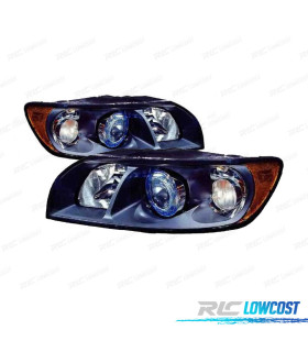 FAROS VOLVO S40 V50 04-07 FONDO NEGRO H7+HB3