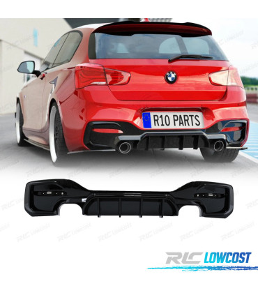 DIFUSOR BMW F20 F21 LCI 15-19 LOOK M TECH NEGRO BRILLO