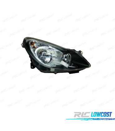 FARO DCH PARA OPEL CORSA D 06- FONDO NEGRO