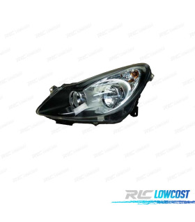 FARO IZQ PARA OPEL CORSA D 06- FONDO NEGRO