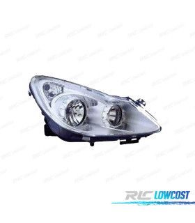 FARO DCH OPEL CORSA D 06-10 FONDO CROMO