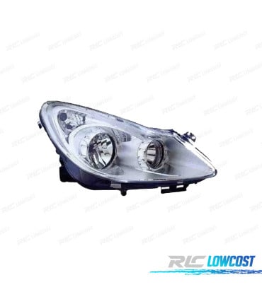 FARO DCH OPEL CORSA D 06-10 FONDO CROMO