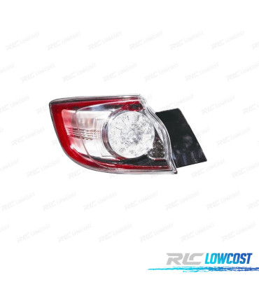 PILOTO IZQ MAZDA 3 HATCHBACK 5P 09-13 LED BLANCO ROJO