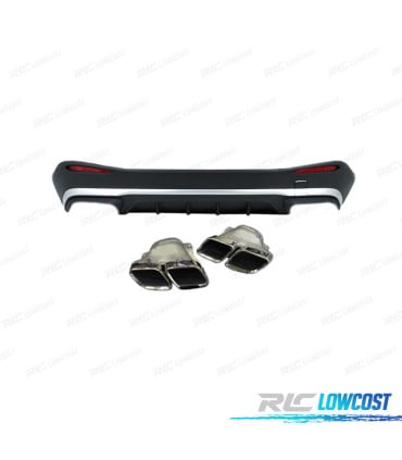 DIFUSOR MERCEDES W254 23- LOOK GLC 63 NEGRO PLATA