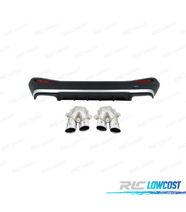 DIFUSOR MERCEDES GLC W254 23- LOOK AMG GLC43 NEGRO PLATA