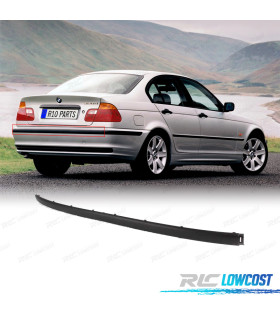 MOLDURA CENTRAL PARAGOLPES TRASERO BMW E46 SEDAN 98-01 NEGRO MATE