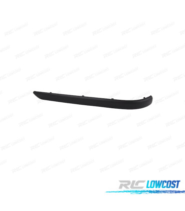 MOLDURA IZQUIERDA PARAGOLPES TRASERO BMW E46 SEDAN 98-01 NEGRO MATE