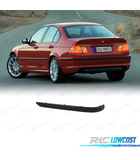 MOLDURA IZQUIERDA PARAGOLPES TRASERO BMW E46 SEDAN 98-01 NEGRO MATE