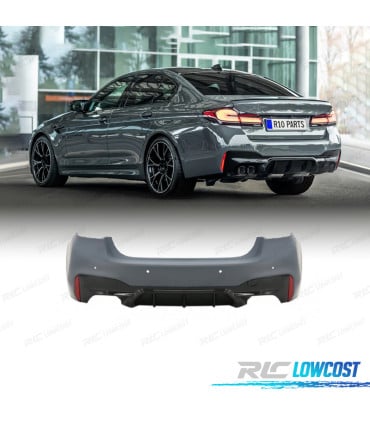 PARAGOLPES TRASERO BMW G30 20-23 LOOK M5 PDC DOBLE SALIDA