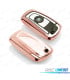 FUNDA CARCASA LLAVE BMW CUADRADA EN ORO ROSA