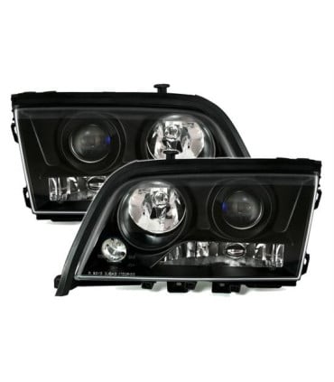 FAROS PARA MERCEDES CLASE C W202 93-00 FONDO NEGRO