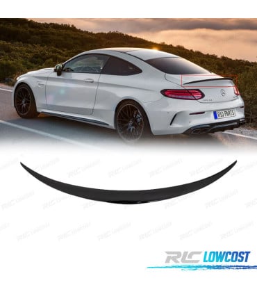 ALERON SPOILER MERCEDES CLASE C COUPE C205 14-17 LOOK AMG NEGRO BRILLO