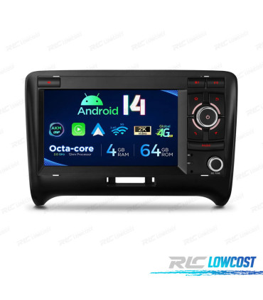 RADIO GPS ANDROID 14 AUDI TT 06-12 16GB