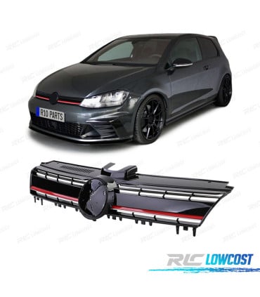 PARRILLA VOLKSWAGEN VW GOLF 7 12-17 LOOK R NEGRO ROJO