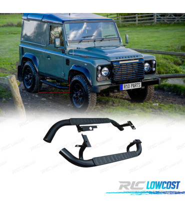 ESTRIBERAS ESTRIBOS LAND ROVER DEFENDER 90 83-16 NEGRO