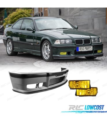 PARAGOLPES + NIEBLAS PARA BMW E36 92-99 LOOK M3 AMARILLO