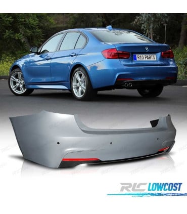 PARAGOLPES TRASERO BMW F30 LOOK M PDC DOBLE SALIDA DE ESCAPE