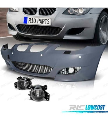 PARAGOLPES DELANTERO BMW E60 E61 07-10 LOOK M5 PDC Y NIEBLAS
