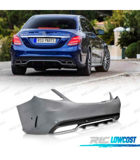 PARAGOLPES TRASERO MERCEDES CLASE C W205 14-18 LOOK AMG C63 PDC