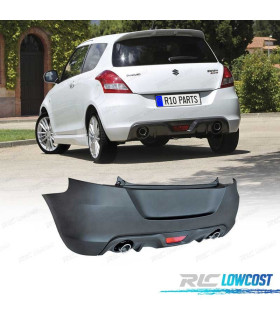 PARAGOLPES TRASERO SUZUKI SWIFT 10-17 LOOK SPORT + COLAS