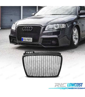 PARRILLA AUDI A4 B7 04-07 LOOK RS NEGRO MATE