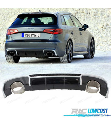 DIFUSOR AUDI A3 8V 12-16 LOOK RS + COLAS ESCAPE