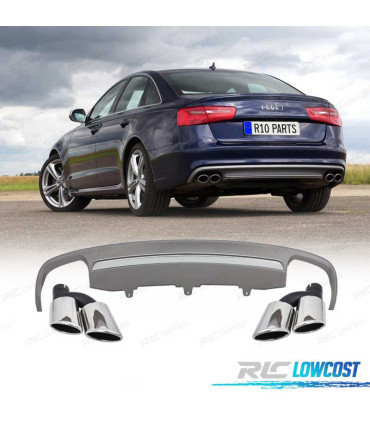 DIFUSOR AUDI A6 4G 10- LOOK S6 + COLAS