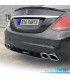 DIFUSOR MERCEDES CLASE C W205 AMG SEDAN 14-17 NEGRO BRILLO + COLAS ESCAPE AMG