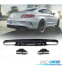 DIFUSOR MERCEDES CLASE C C205 COUPE AMG 14-18 LOOK C63 NEGRO BRILLO PDC + COLAS ESCAPE