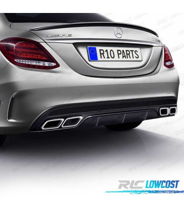 ALERON SPOILER MERCEDES CLASE C W205 14-21 LOOK AMG NEGRO BRILLO