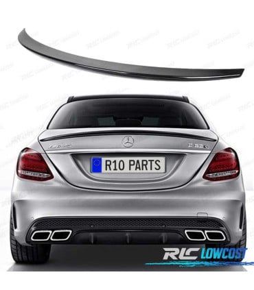 ALERON SPOILER MERCEDES CLASE C W205 14-21 LOOK AMG NEGRO BRILLO