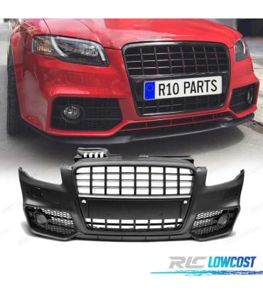 PARAGOLPES DELANTERO AUDI A4 B7 04-08 LOOK S-LINE NEGRO PDC
