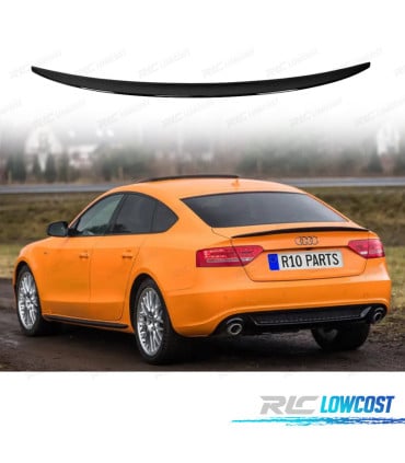 ALERON SPOILER AUDI A5 SPORTBACK 08-16 LOOK RS5 NEGRO BRILLO