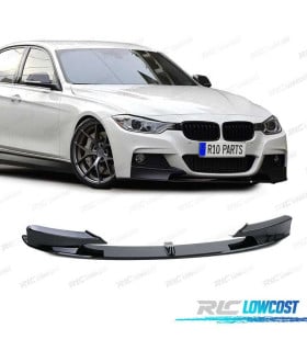 SPOILER LIP BMW F30 F31 11-19 LOOK M PERFORMANCE NEGRO BRILLO