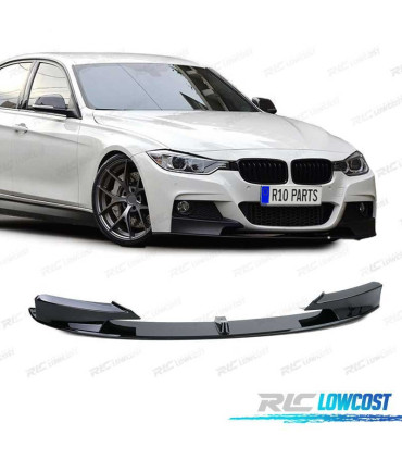 SPOILER LIP BMW F30 F31 11-19 LOOK M PERFORMANCE NEGRO BRILLO