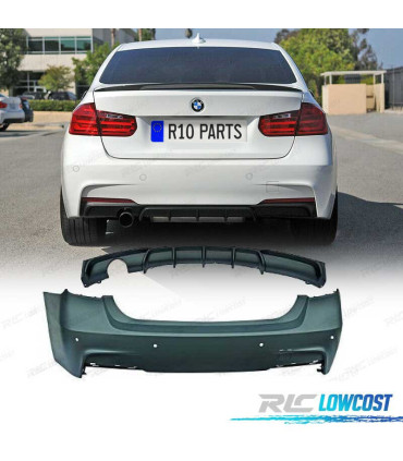 PARAGOLPES TRASERO BMW F30 LOOK M PERFORMANCE PDC