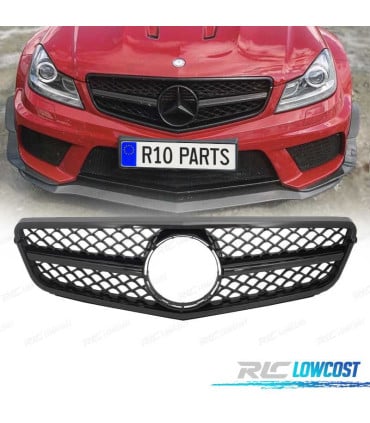 PARRILLA MERCEDES W204 11-14 NEGRO BRILLO LOOK AMG C63