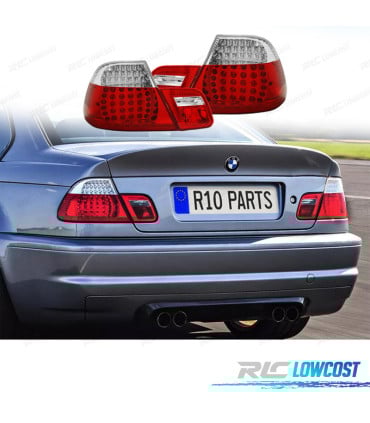 PILOTOS BMW E46 COUPE 99-03 LED ROJO CRISTAL