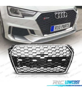 PARRILLA AUDI A4 B9 15-19 LOOK RS4 CROMADO NEGRO PDC