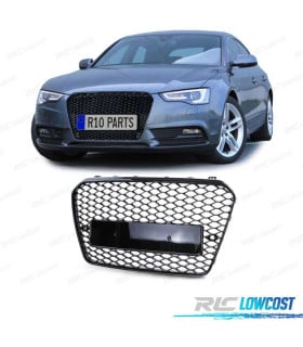 PARRILLA AUDI A5 12-16 LOOK RS5 NEGRO BRILLO