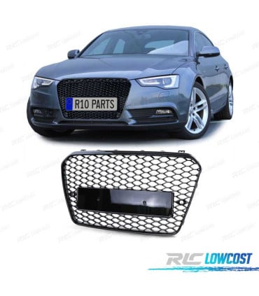 PARRILLA AUDI A5 12-16 LOOK RS5 NEGRO BRILLO