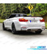 ALERON SPOILER BMW F33 F83 CABRIO 13-18 LOOK M4 NEGRO BRILLO