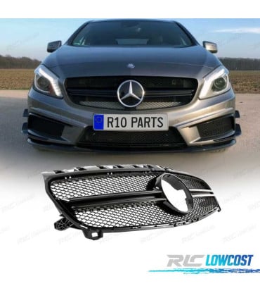 PARRILLA MERCEDES CLASE A W176 12-15 LOOK AMG A45 NEGRO BRILLO