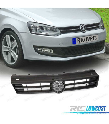 PARRILLA VOLKSWAGEN VW POLO 09-14 LOOK R20 NEGRO BRILLO